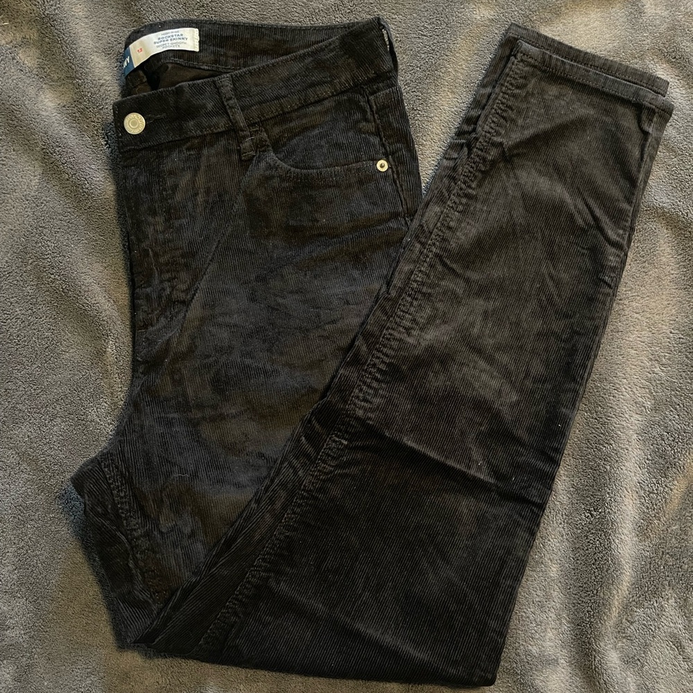 Old Navy Black Corduroy Skinny Jeans